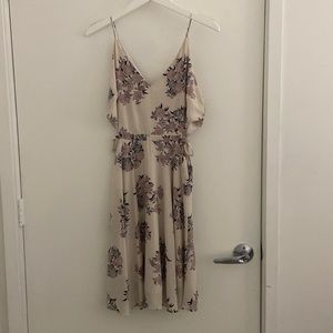 Floral cream dress